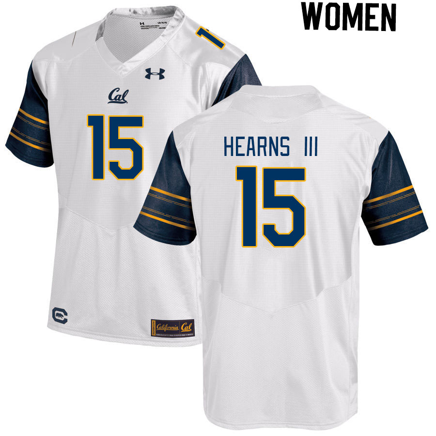 Women #15 Lu-Magia Hearns III California Golden Bears College Football Jerseys Stitched Sale-White